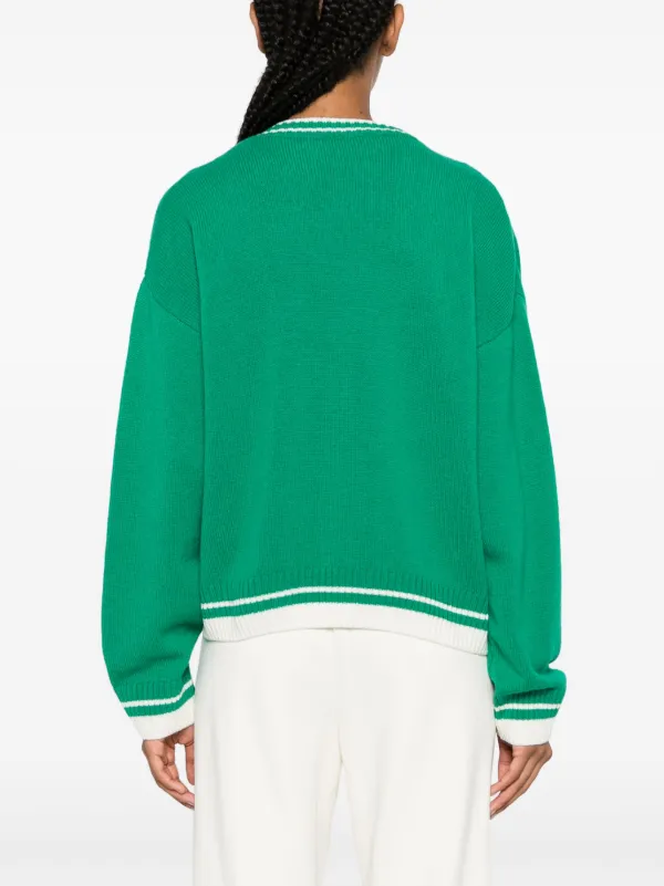 MSGM ストライプエッジ カーディガン | グリーン | FARFETCH JP