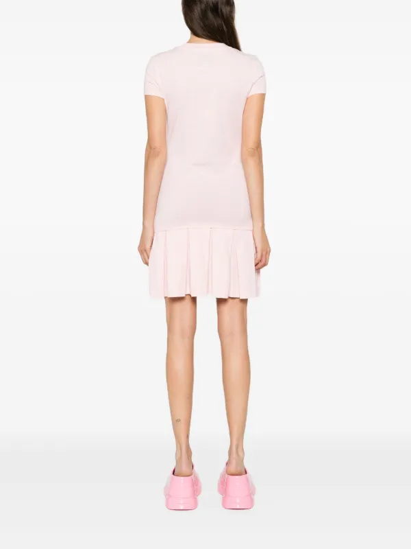 【関税込み】moschino Fiocco' mini dress Moschino logo-print Mini Dress | Pink | FARFETCH
