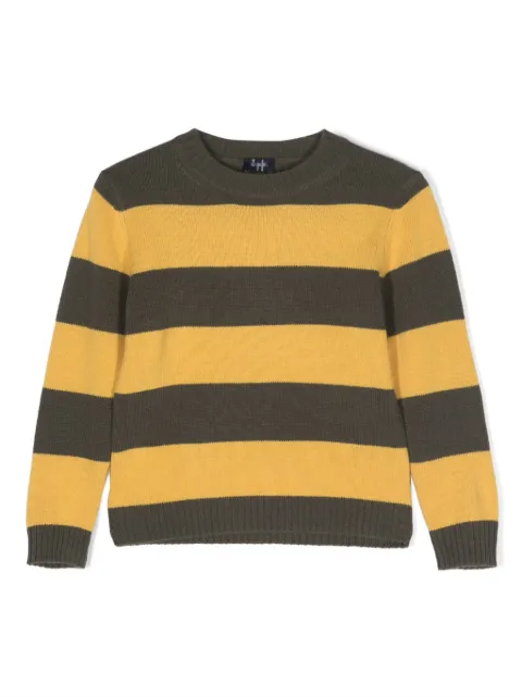 Il Gufo striped virgin-wool jumper