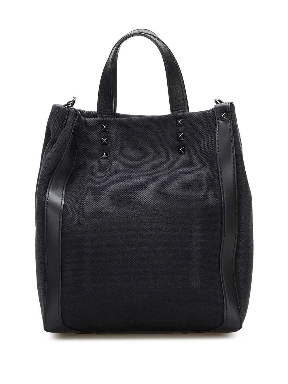 Valentino Garavani Pre-Owned Rockstud canvas two-way bag - Zwart