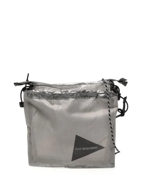 and Wander Dyneema logo-print shoulder bag