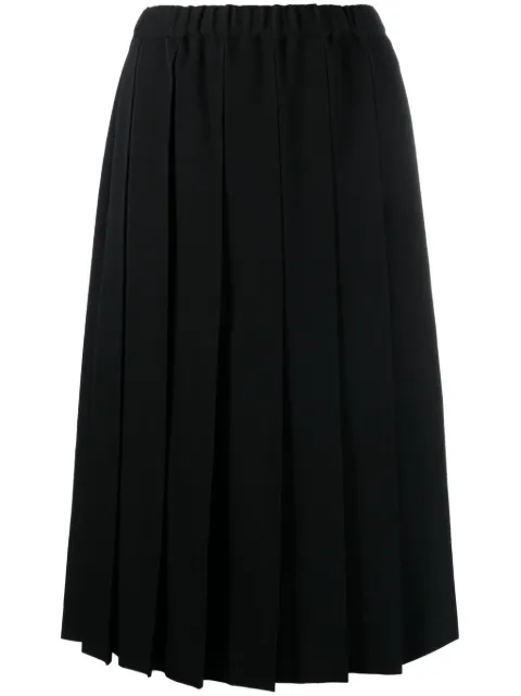 Comme Des Garçons Girl pleated wool midi skirt