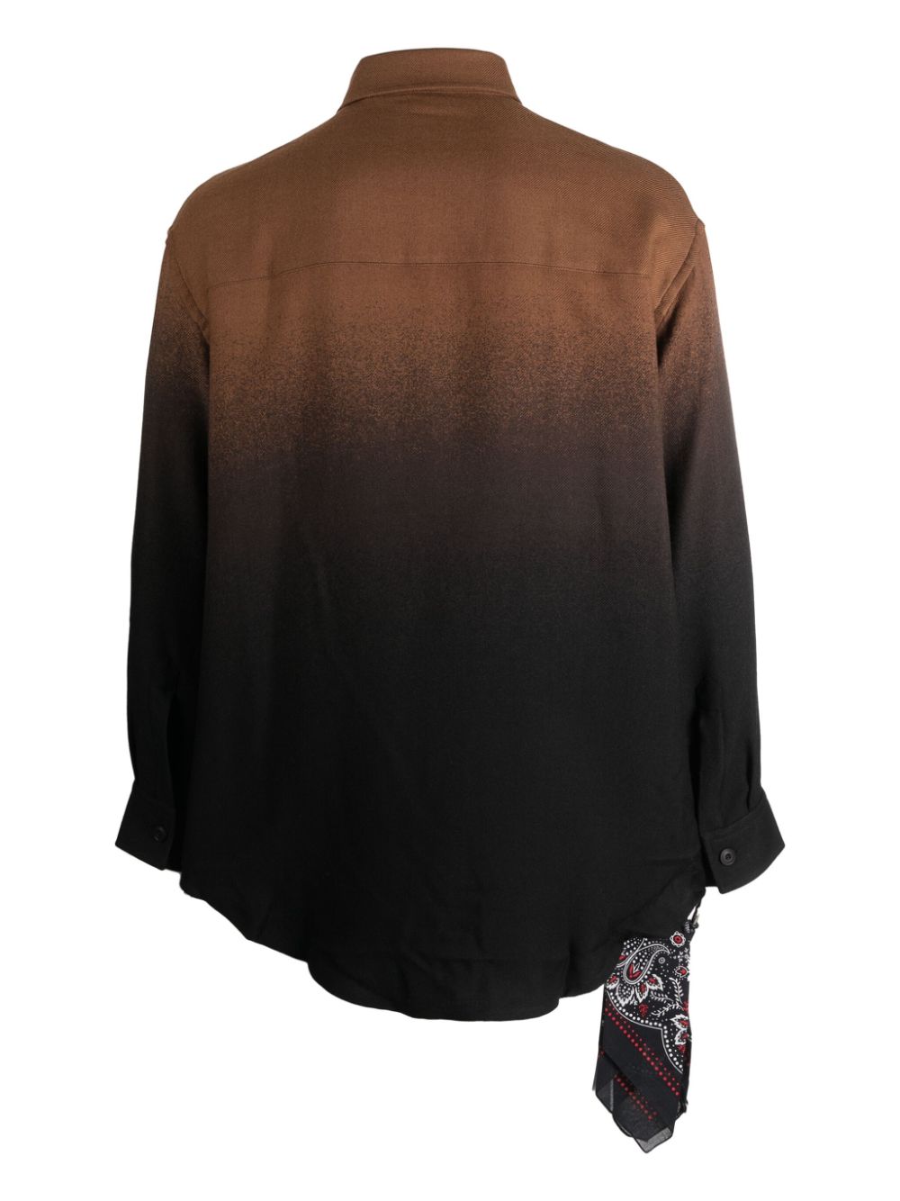 Shop Destin Long-sleeve Wool Shirt In Brown