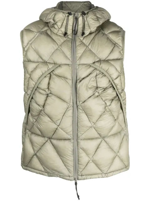 ROA diamond-quilted hooded gilet
