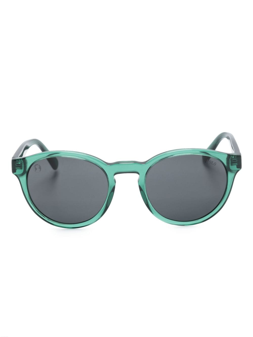 polo ralph lauren lunettes de soleil à monture pantos - vert