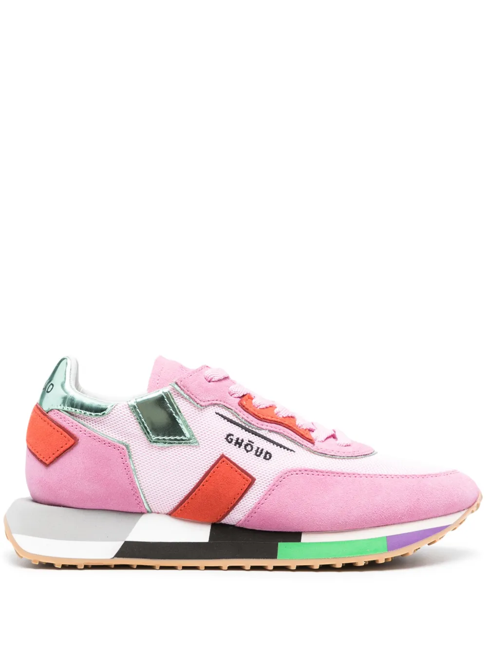 GHŌUD Rush suede sneakers Pink