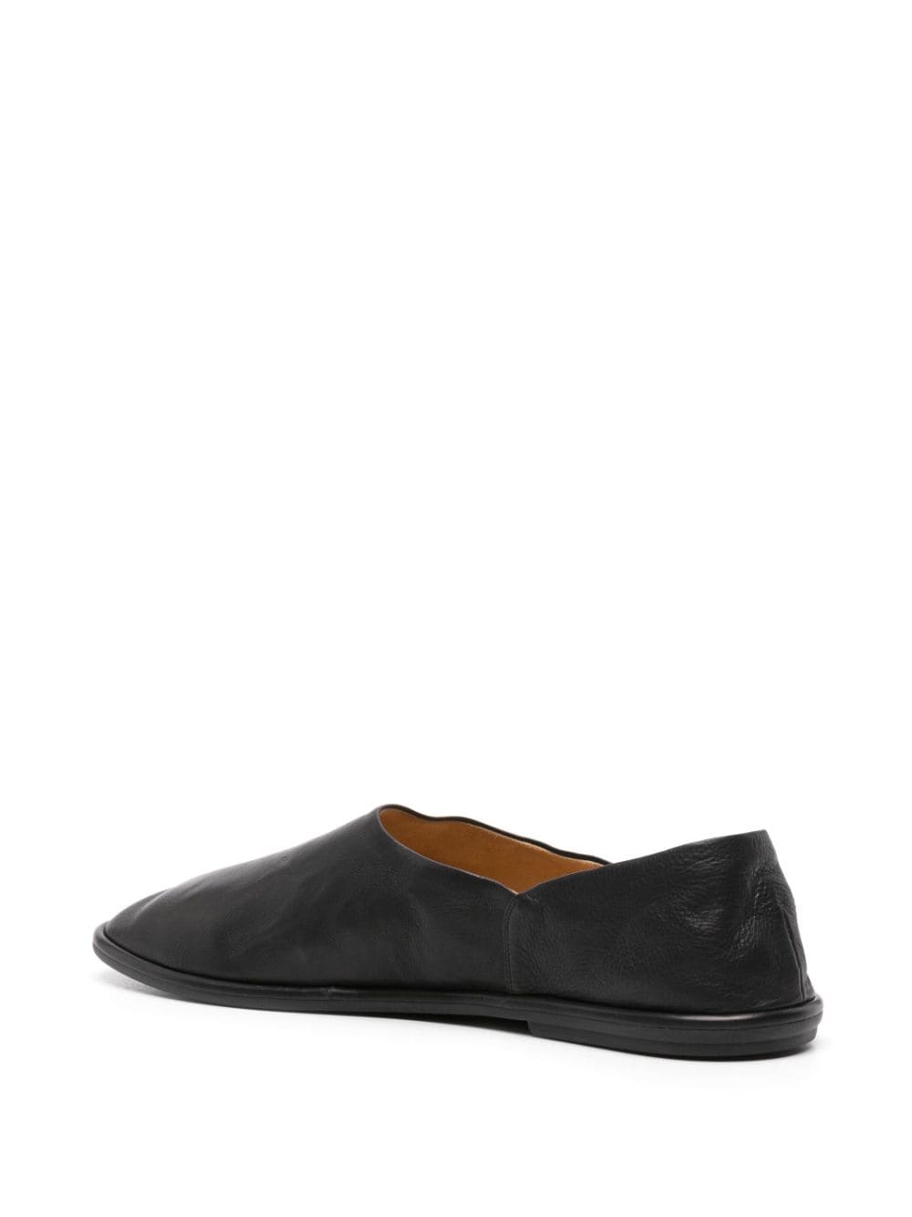 The Row Canal leren loafers Zwart