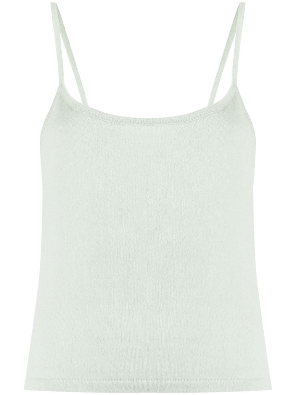 Teddy Cashmere logo-embroidered cashmere top - Verde