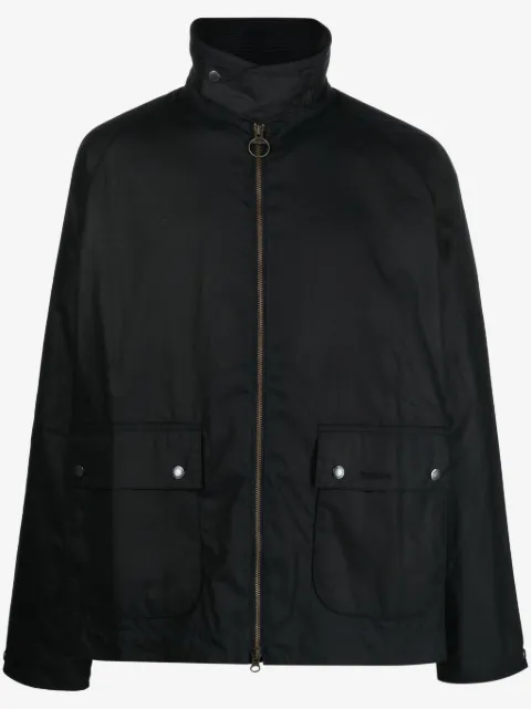 Barbour corduroy-collar cotton jacket