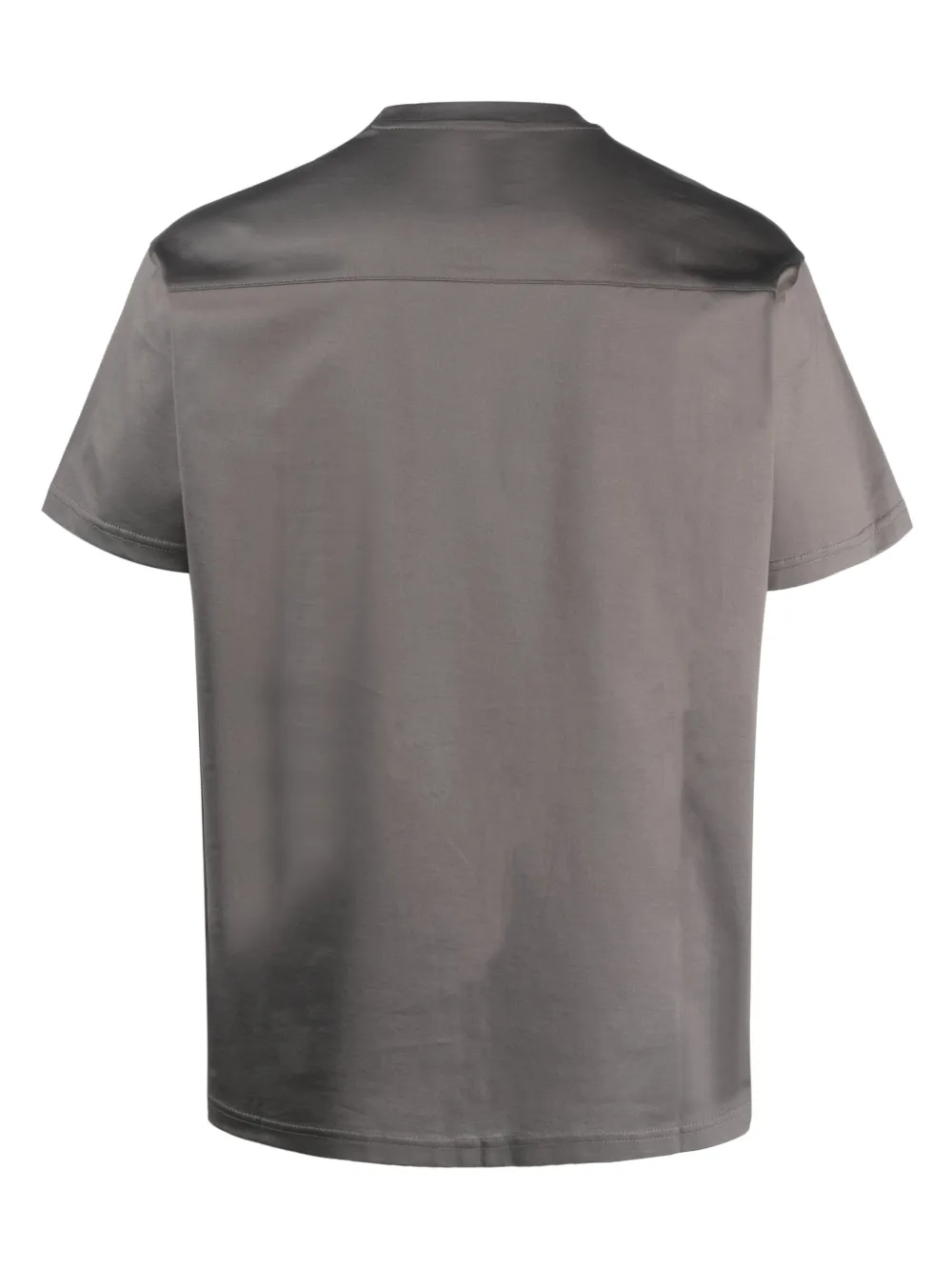 Low Brand T-shirt met textuur - Grijs