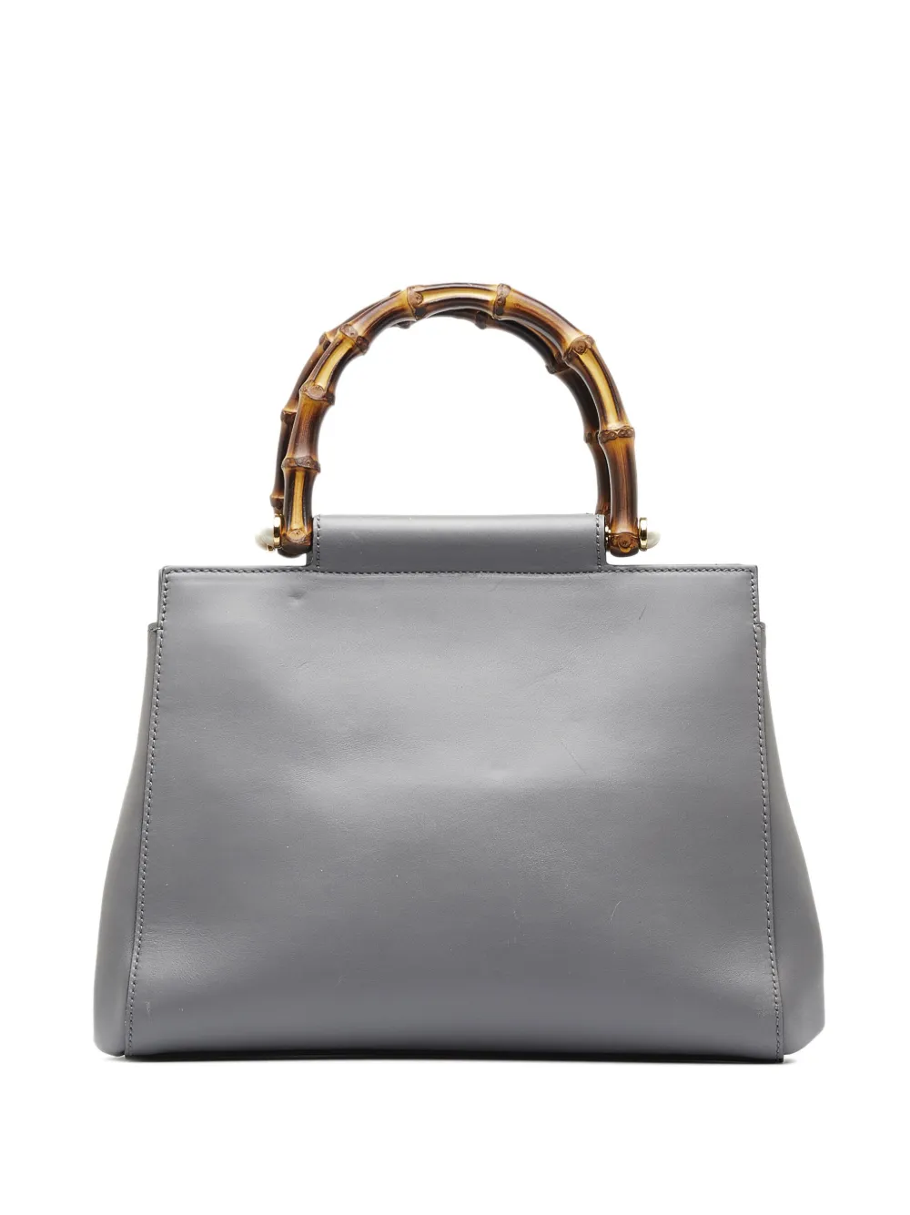 Gucci Pre-Owned small Bamboo Nymphaea handbag - Grijs