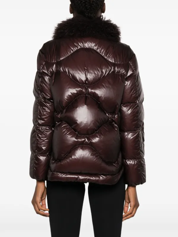 Moncler akebia shiny puffer jacket on sale