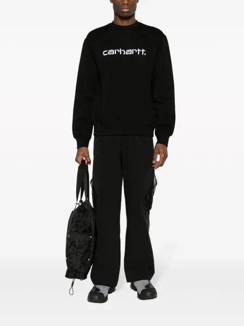 CARHARTT 로고 자수 크루넥 맨투맨