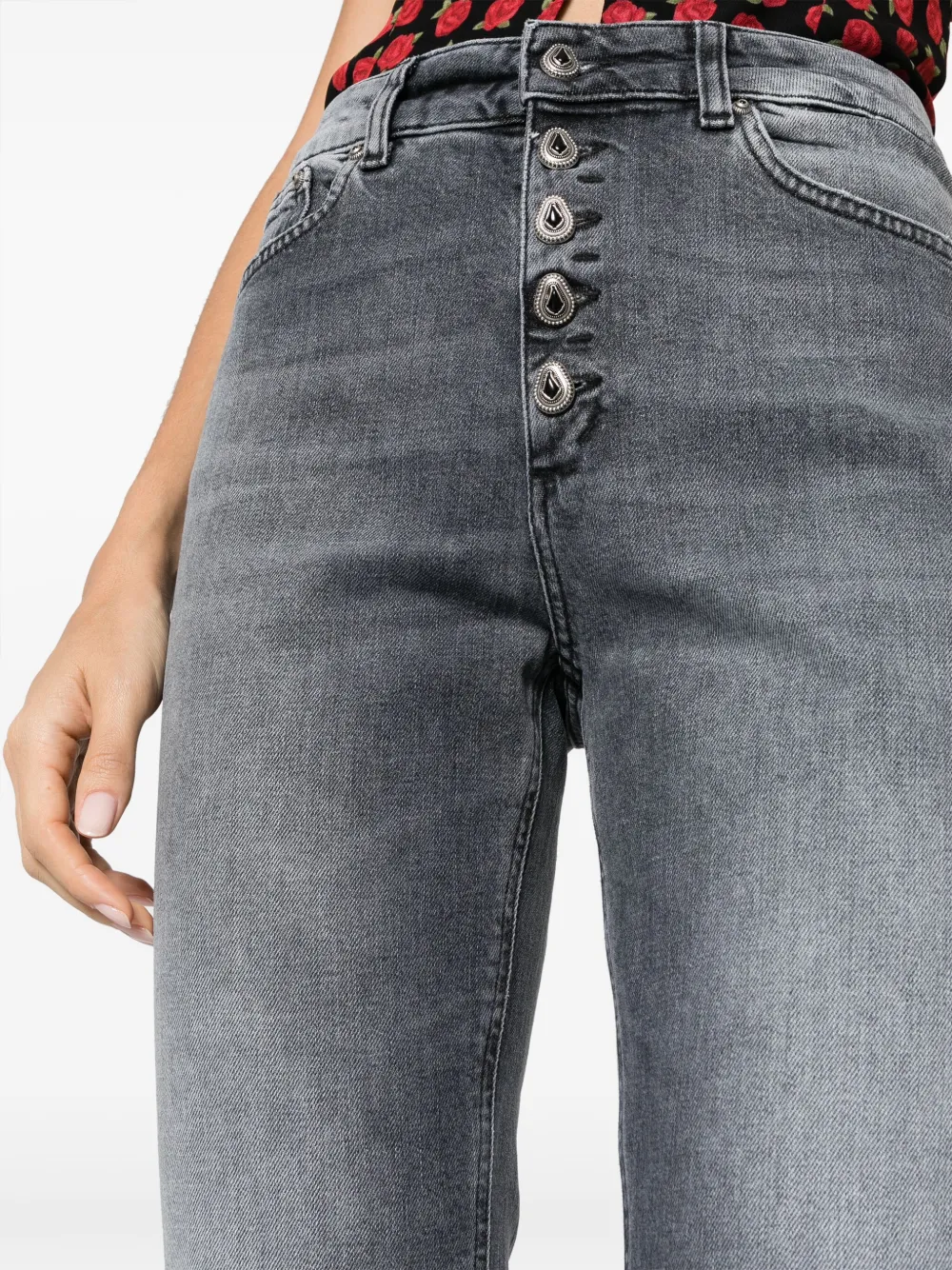 DONDUP Cropped jeans Zwart