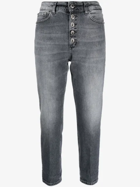 DONDUP jeans cortos con parche del logo