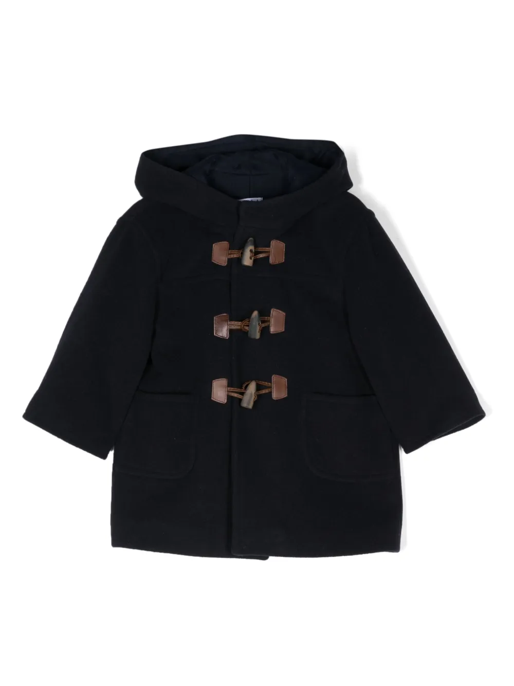 Siola virgin-wool hooded coat - Blu