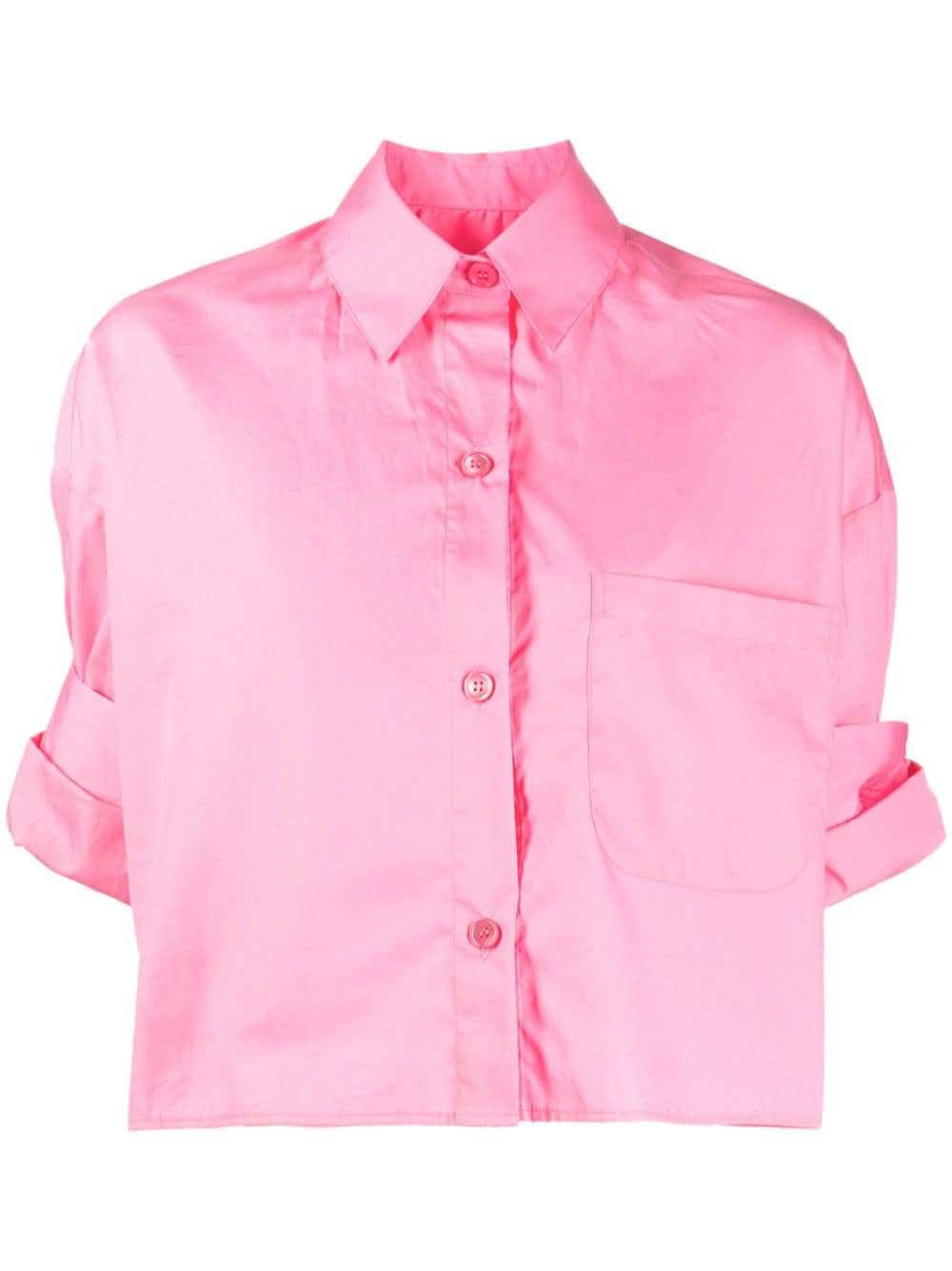 Twp Classic-collar Cotton Shirt In Pink