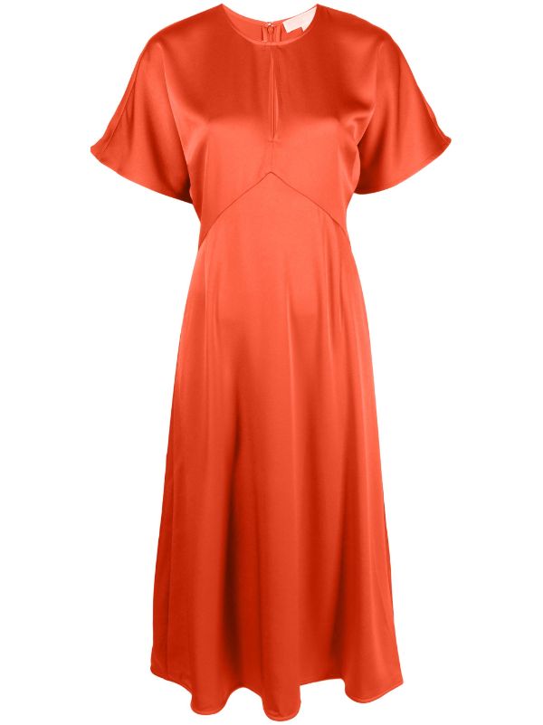 Topshop satin midi outlet dress