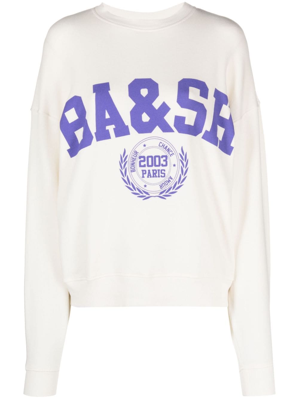 Ba&Sh logo-print Cotton Sweatshirt - Farfetch