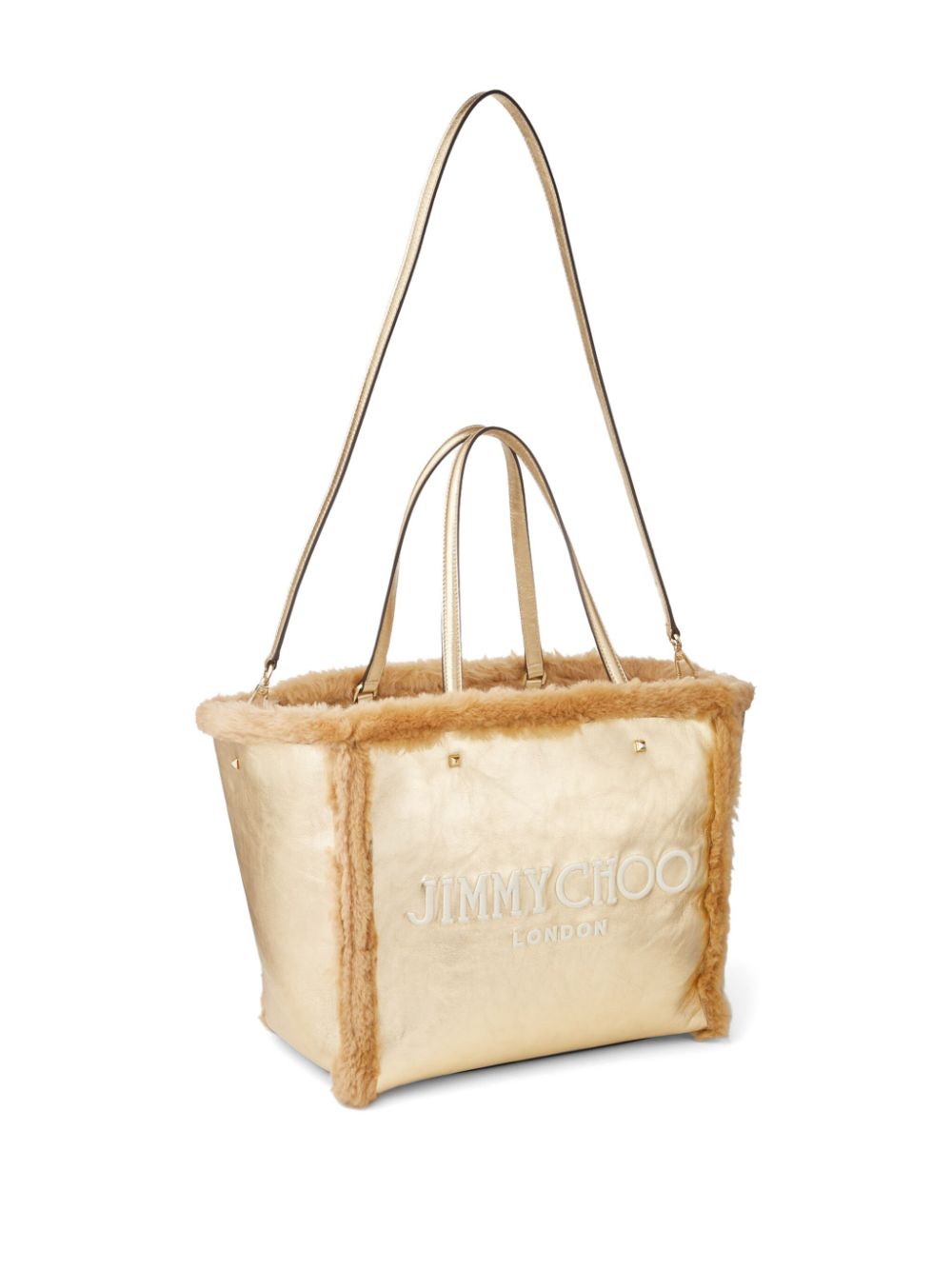 Jimmy Choo Avenue shearling tote bag Women