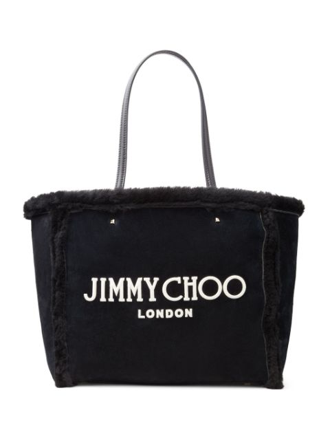 Jimmy Choo Avenue shearling tote bag Women