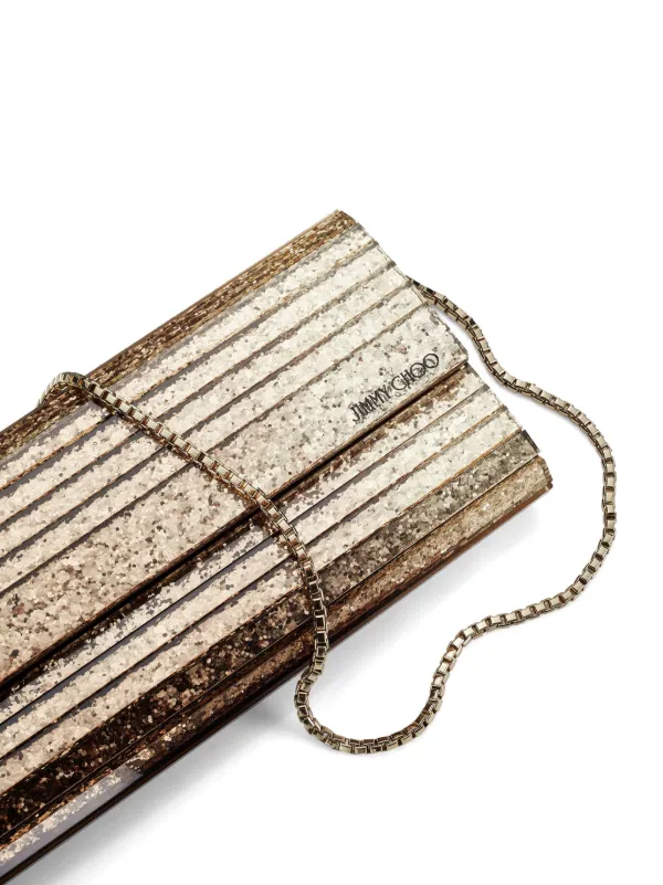 Jimmy choo metallic clutch hot sale