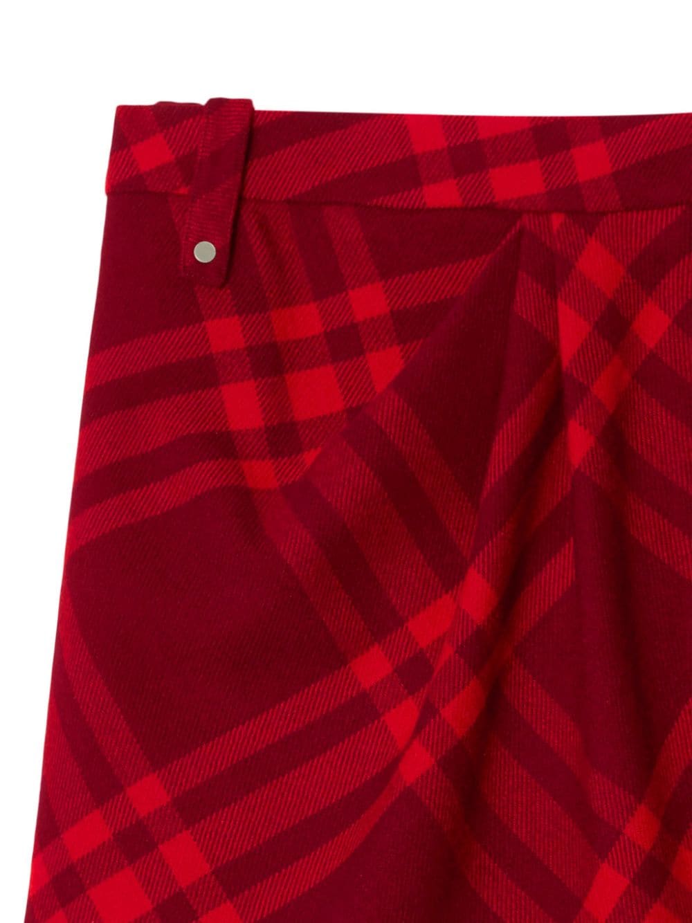 Burberry Geruite mini-rok Rood