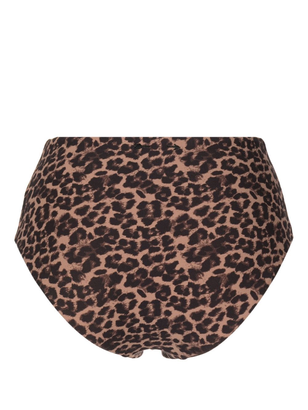 Shop The Upside Naomi Leopard-print Bikini Bottom In Brown