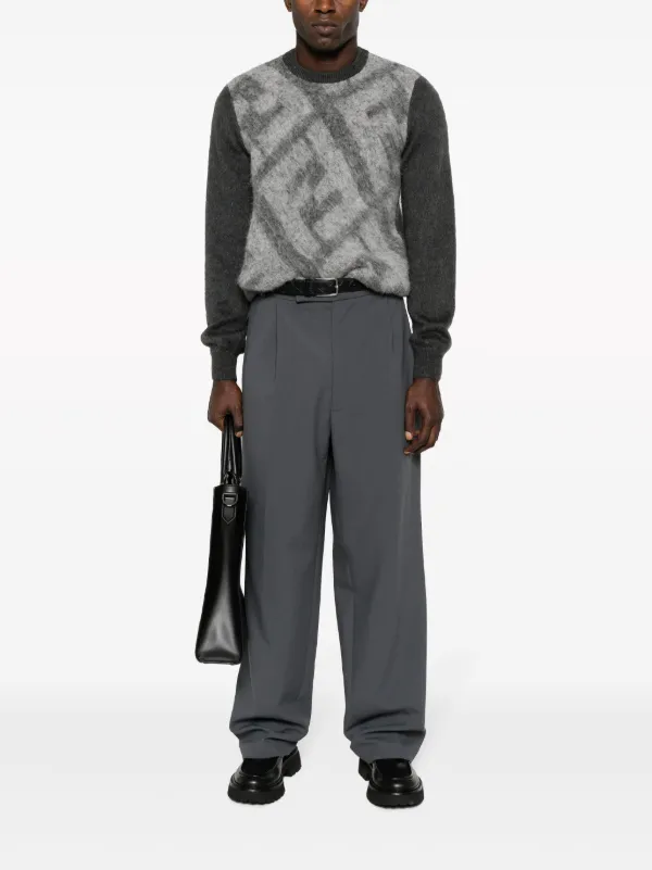 FENDI モノグラム セーター | グレー | FARFETCH JP