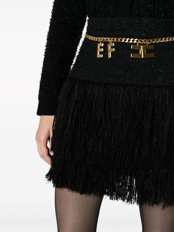 Elisabetta Franchi ツイード ミニスカート - Farfetch