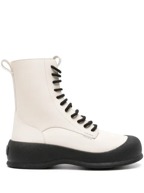 Bally lace-up leather boots 