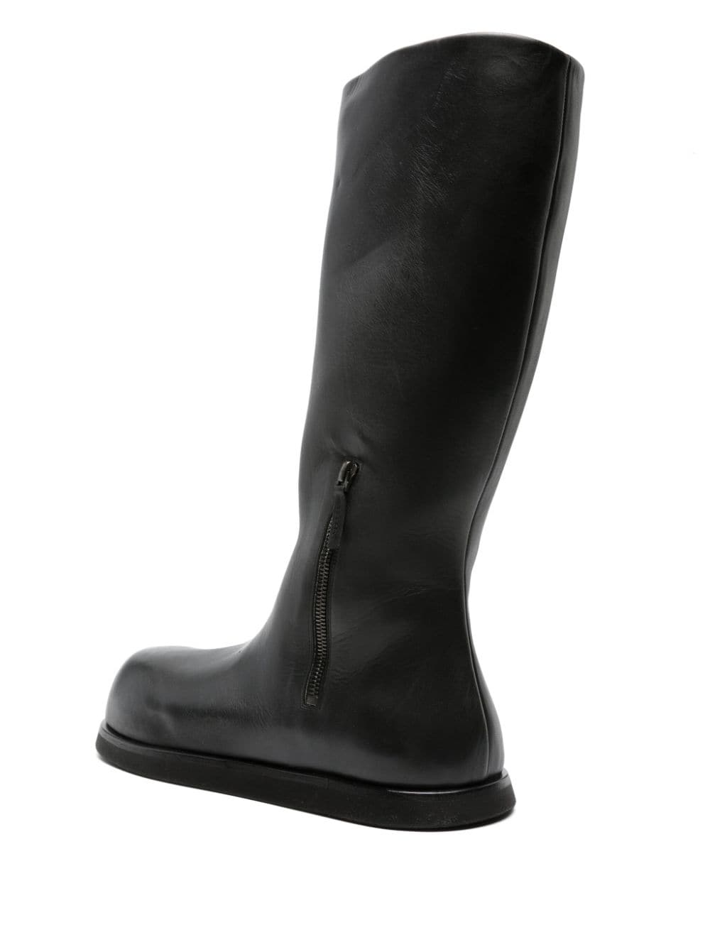 Shop Marsèll Gigante Leather Boots In Black