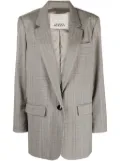 ISABEL MARANT Kenzy checked virgin-wool blazer - Grey