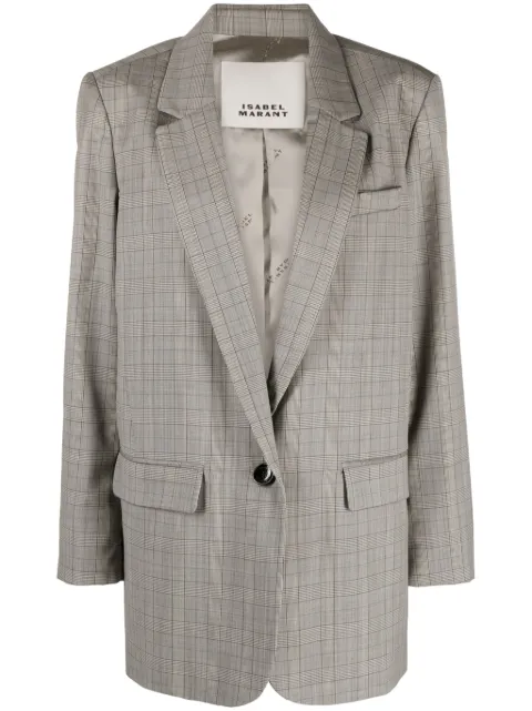 ISABEL MARANT Kenzy checked virgin-wool blazer