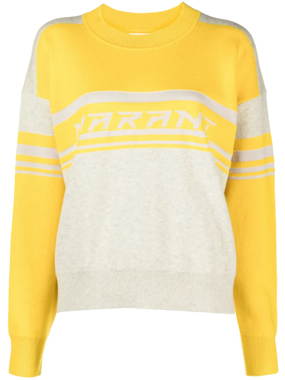 ISABEL MARANT ÉTOILE CALLIE LOGO-INTARSIA JUMPER