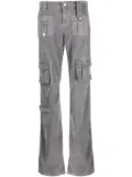 Blumarine flared-leg cargo trousers - Grey