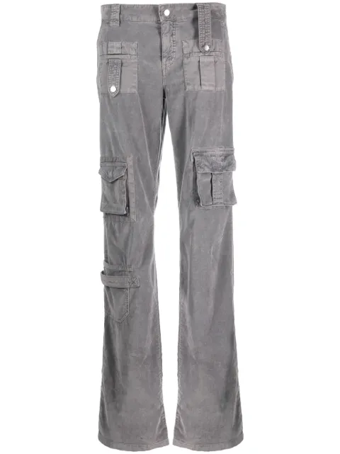 Blumarine flared-leg cargo trousers