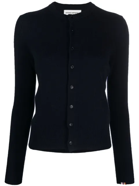 extreme cashmere round-neck cashmere cardigan