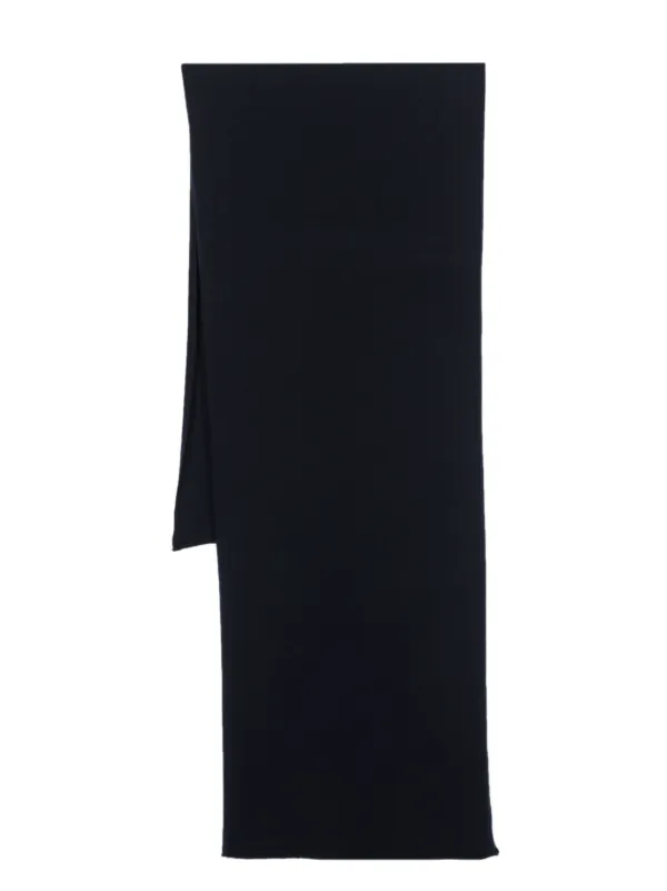 Drumohr Ribbed-knit Cashmere Scarf in Blue