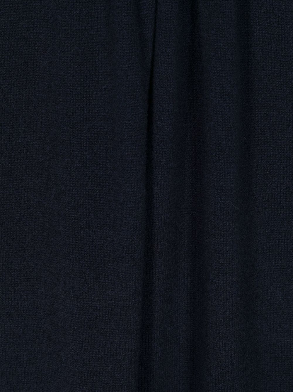 Drumohr ribbed-knit cashmere scarf - Blauw
