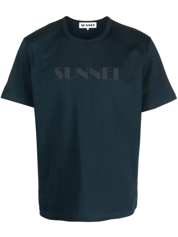 Tシャツ・カットソー SUNNEI FW24 Sunnei T-shirts and Polos (MRTWXJER069 7941) Sunnei ロゴ Tシャツ | ブルー | FARFETCH JP