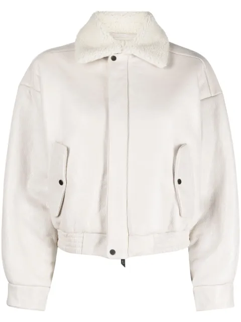 Salvatore Santoro shearling-collar leather jacket