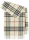 Burberry check-pattern cashmere scarf - Neutrals