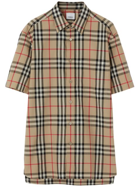 Burberry Vintage Check pattern cotton shirt Men