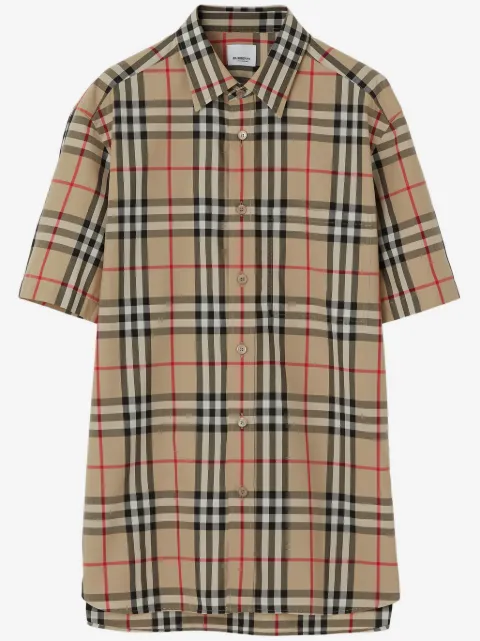 Burberry classic fit check cotton shirt