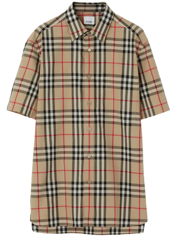 Vintage burberry 2024 short sleeve shirt