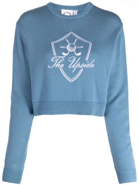 The Upside The Club Karlie cropped cotton jumper