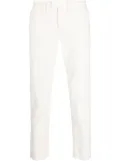 DONDUP fine-ribbed tapered trousers - White