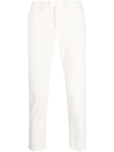 DONDUP fine-ribbed tapered trousers
