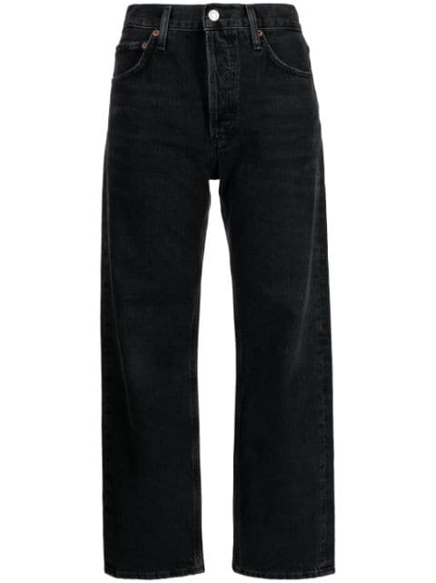 AGOLDE Parker dark-wash cropped jeans 